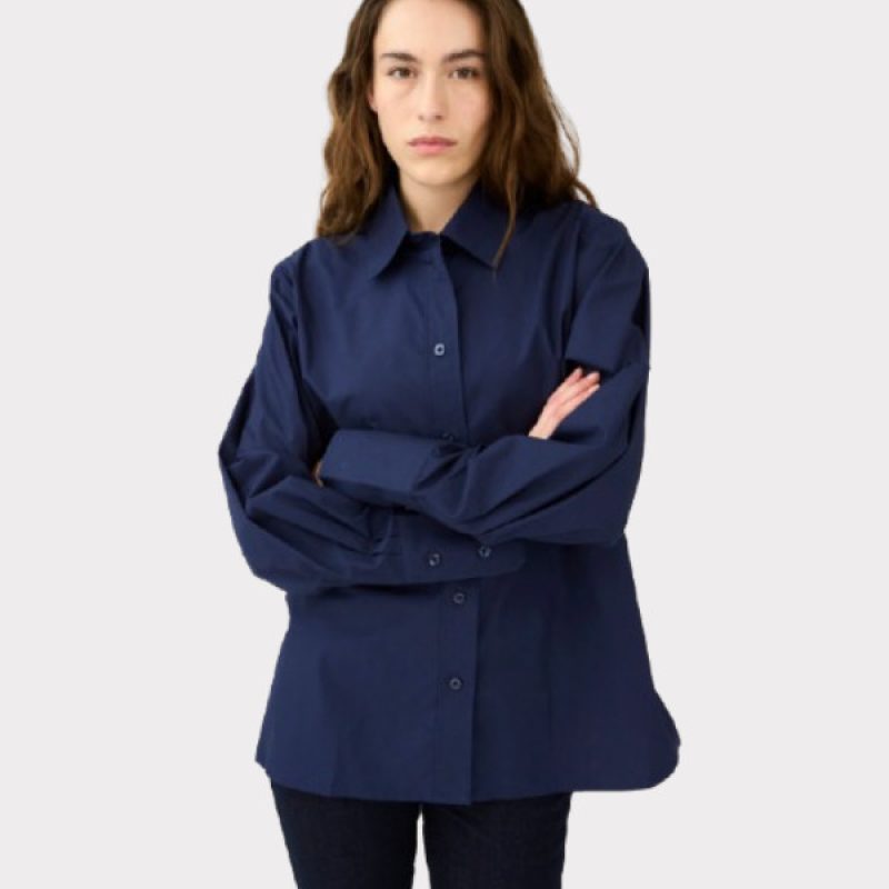 Ivy Filippa Essential Shirt Navy 600 600 (1)
