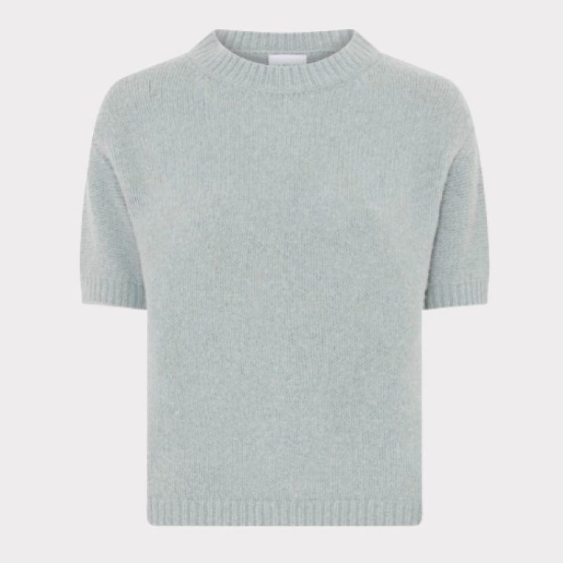 La Rouge Alpa S/S Knit Faded Green Tshirt