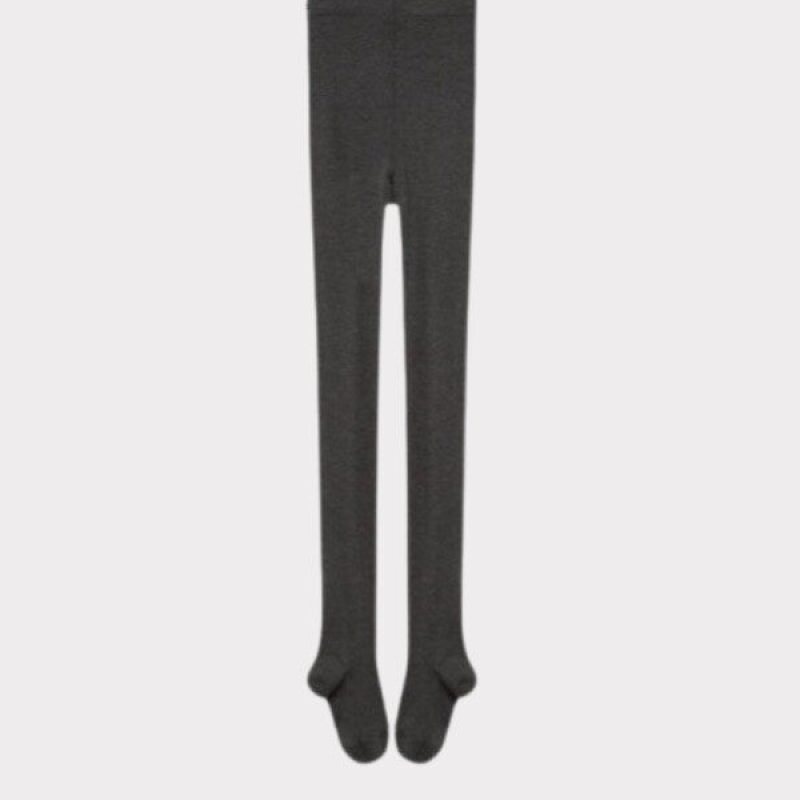 Plisse Piscata Panty Hose Grey