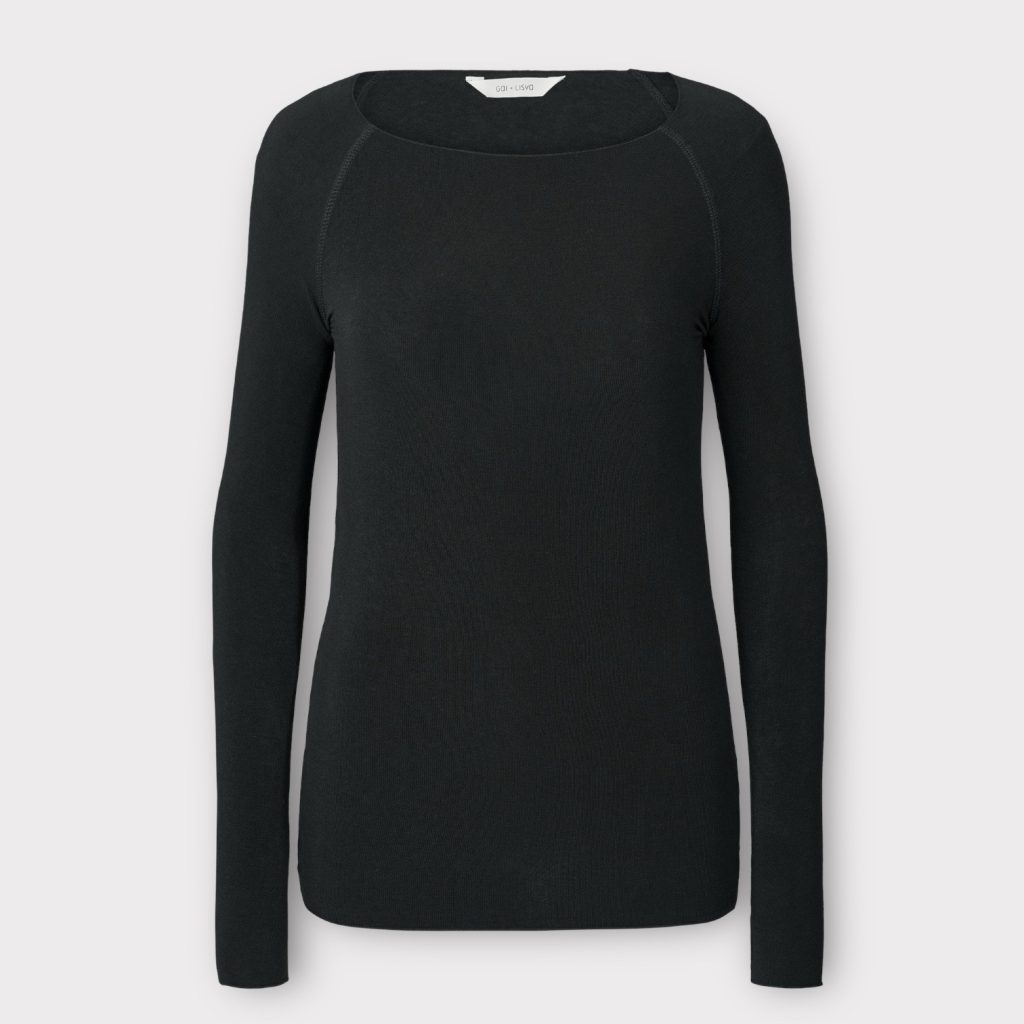 gai & lisva amalie wool top black