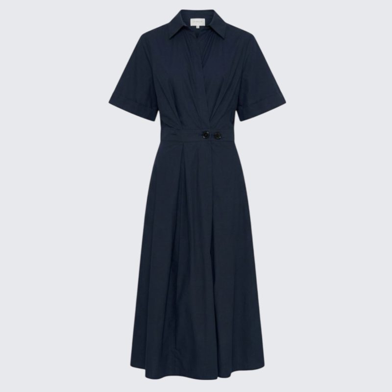 la rouge pia dress short slv navy