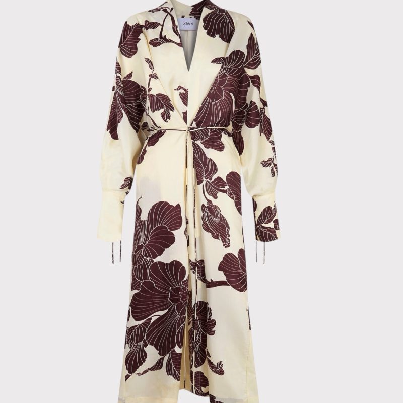 gobi dress creme/espresso