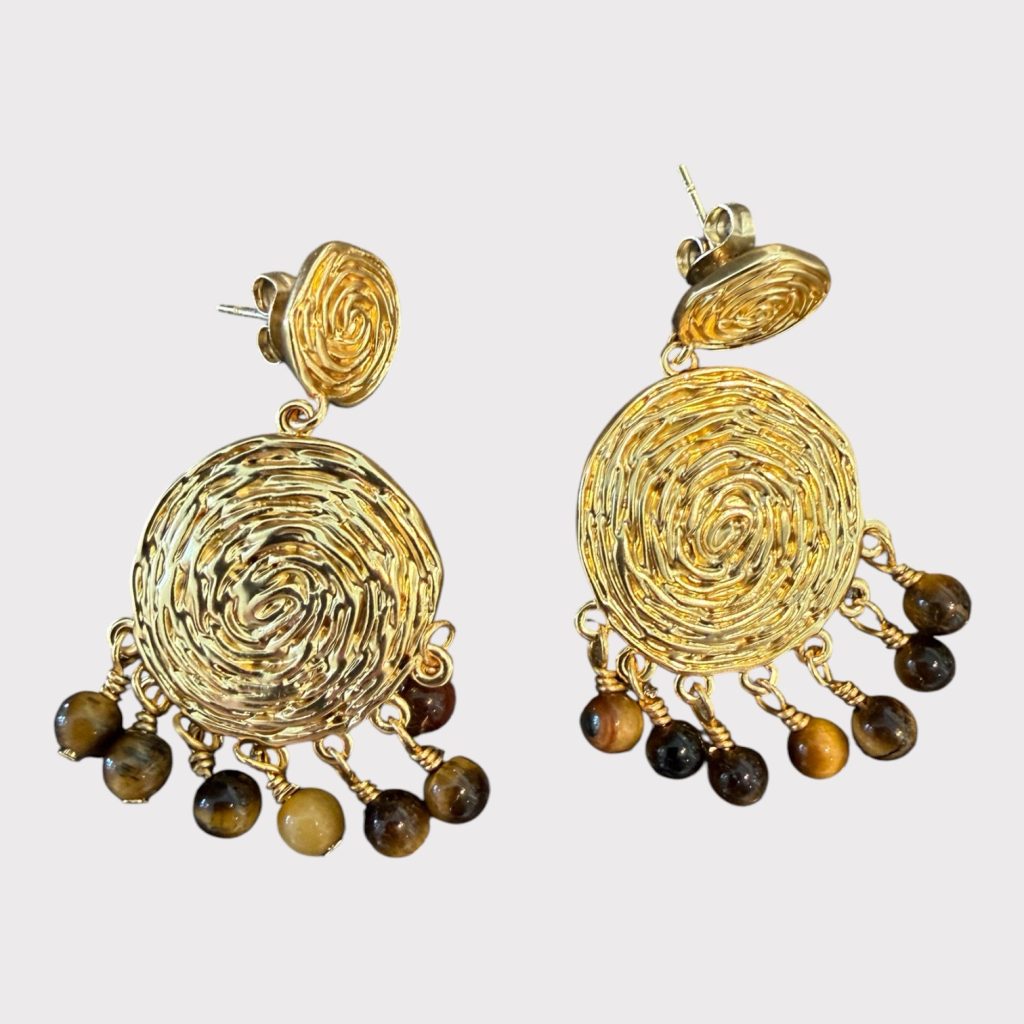 plisse tiger eye