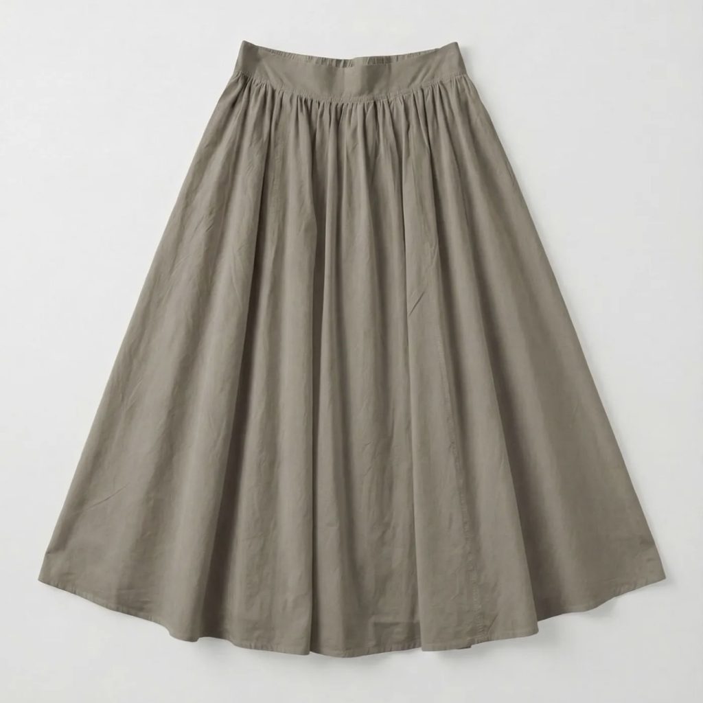 skirt cotton kaki